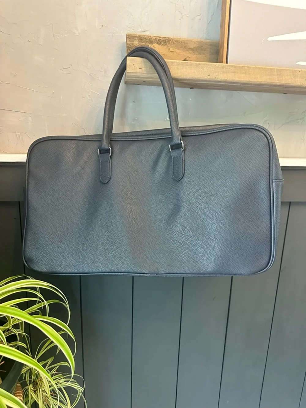 Ralph Lauren Polo Large Navy Duffle Weekender Travel Gym Bag Removable Strap